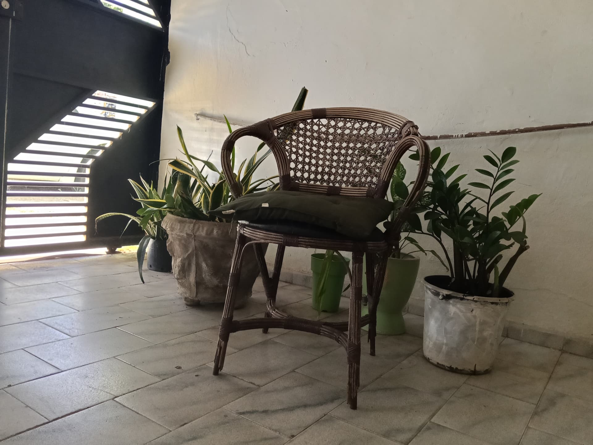 Área comum de descanso da pousada
